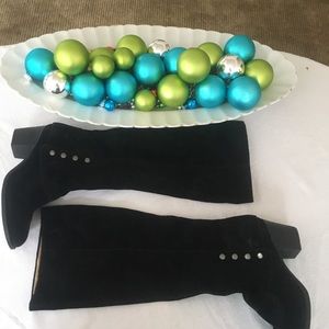 Nine West black suede Vintage America boots